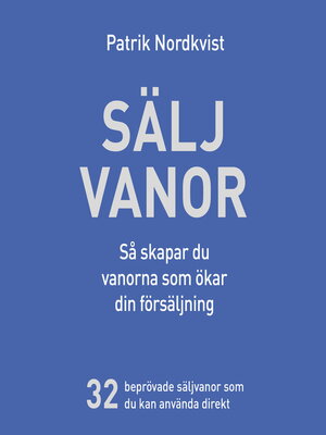 cover image of Säljvanor